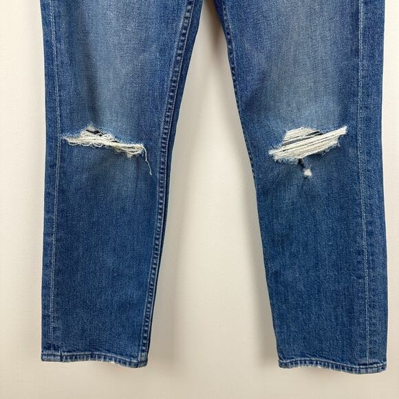 Mother Superior The Tomcat Jeans Blue Playing with Scissors Ankle Straight US 25 - Picture 6 of 16